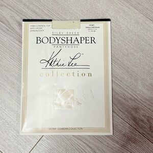Bodyshaper Kathie Lee Silky Sheer Bodyshaper Pantyhose Ivory Small/Medium